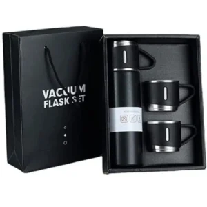 Premium Vacuum Flask Gift Set (1 Flask + 2 Cups)