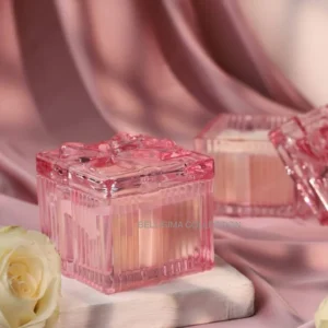 PINK BOW TUB JAR CANDLE