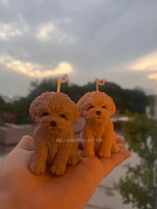 CAVAPOO DOG CANDLE