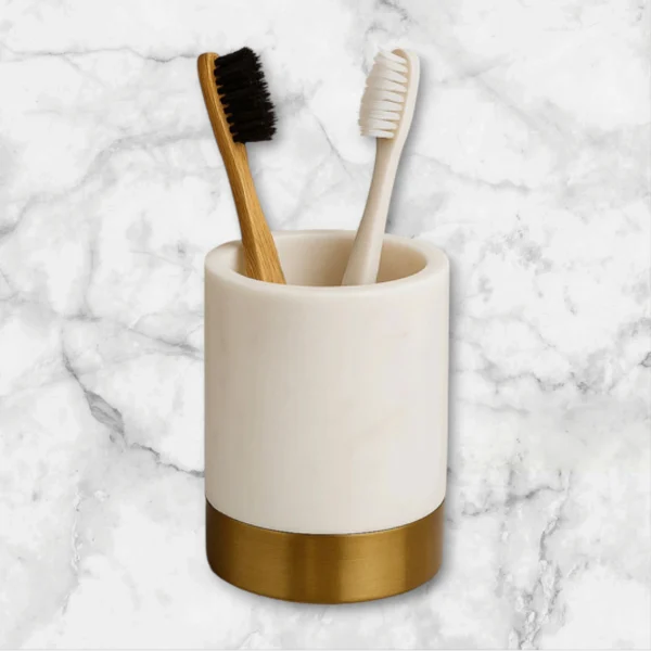 Luxury marble toothbrush holder